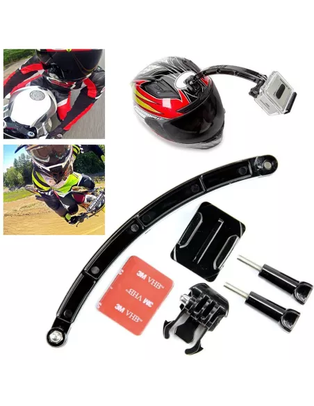 Motorcycle helmet extension bracket for Gopro® and sport cameras | Ibroz