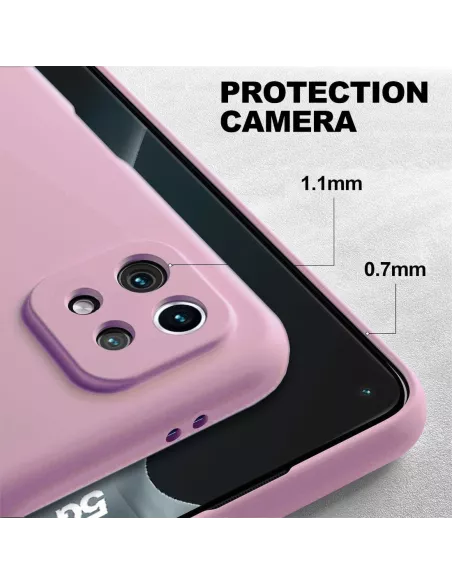 Xiaomi Mi 11 Liquid Silicone Soft Touch Case + 9H Tempered Glass - R...