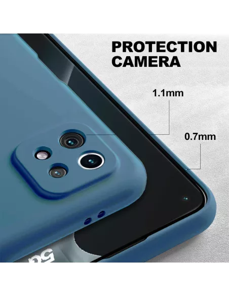 Xiaomi Mi 11 Liquid Silicone Soft Touch Case + 9H Tempered Glass - B...