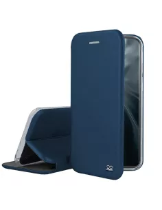 Xiaomi Mi 11 Folio Clam Leather Case + 9H Tempered Glass - Blue | Ibroz