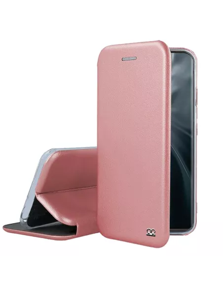 Xiaomi Mi 11 Folio Clam Leather Case + 9H Tempered Glass - Pink | Ibroz