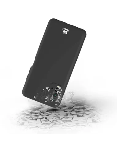 Xiaomi Redmi 9T Coque Liquid Silicone Soft Touch noir + Verre Tremp...