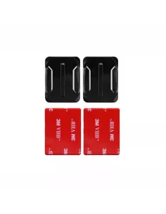 Set of 2 adapters, curved bases for Gopro® and sport cameras |...