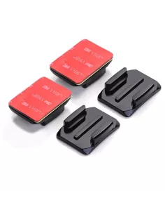 Set of 2 adapters, curved bases for Gopro® and sport cameras |... 2