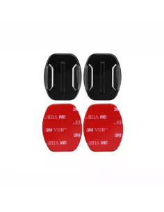 Set of 2 adapters, flat bases for Gopro® and sport cameras | Ibroz