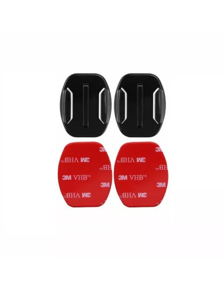 Set of 2 adapters, flat bases for Gopro® and sport cameras | Ibroz