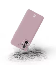 Xiaomi Redmi Note 10s Coque Liquid Silicone Soft Touch rose + Verre... 2