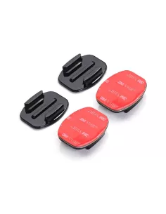 Set of 2 adapters, flat bases for Gopro® and sport cameras | Ibroz 2