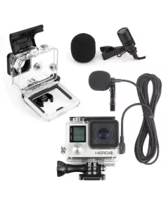 Micro cravate externe pour GoPro® Hero 3/4 et caméra sport | Ibroz 2