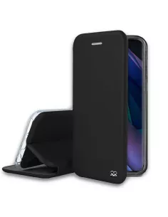 Oppo Find X3 Neo Etui Cuir Folio Clam + Verre Trempé 9H - Noir | Ibroz