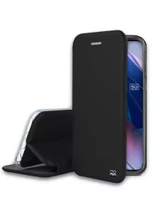 Oppo Find X3 Lite Etui Cuir Folio Clam - + Verre Trempé 9H - Noir |...