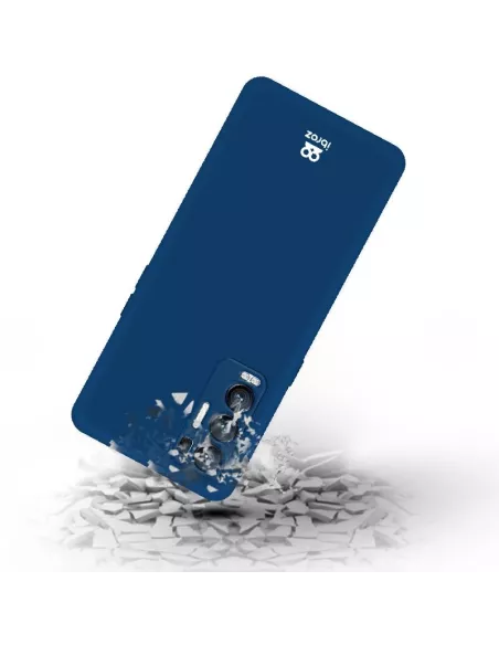 Find X3 Neo Case Liquid Silicone Soft Touch + 9H Tempered Glass - Bl...