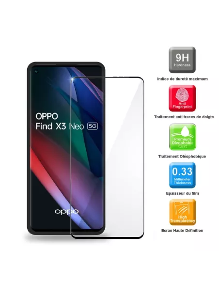 Find X3 Neo Coque Liquid Silicone Soft Touch + Verre Trempé 9H - No...