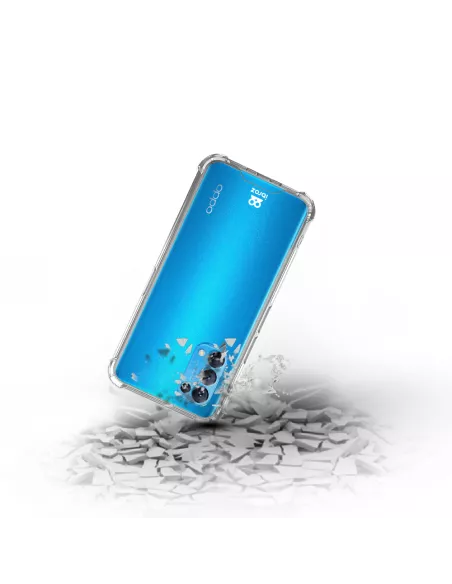 Oppo Find X3 Lite Shockproof Case + 9H Screen Protector Pack - Tran...