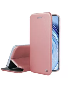 Xiaomi Redmi Note 9 Pro Leather Case Folio Clam - Rose Gold | Ibroz