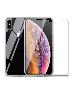 iPhone Xs Coque Inoglass en verre trempé + Verre trempé 9H | Ibroz