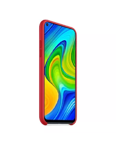 Xiaomi Redmi Note 9 Coque Liquid Silicone Soft Touch - Rouge | Ibroz