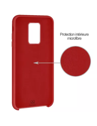 Xiaomi Redmi Note 9 Coque Liquid Silicone Soft Touch - Rouge | Ibroz