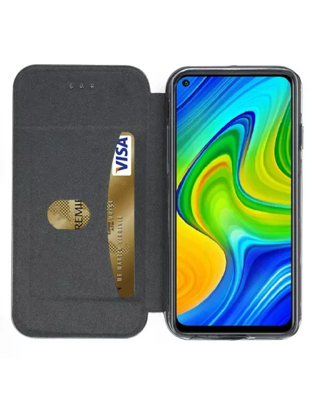 Xiaomi Redmi Note 9 Etui Cuir Folio Clam - Rouge | Ibroz