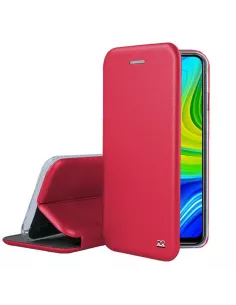 Xiaomi Redmi Note 9 Etui Cuir Folio Clam - Rouge | Ibroz