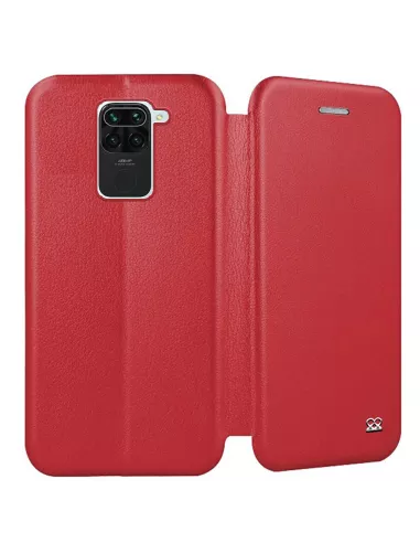 Xiaomi Redmi Note 9 Etui Cuir Folio Clam - Rouge | Ibroz