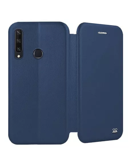 Huawei Y6P (2020) Leather Case Folio Clam - Cosmos Blue | Ibroz