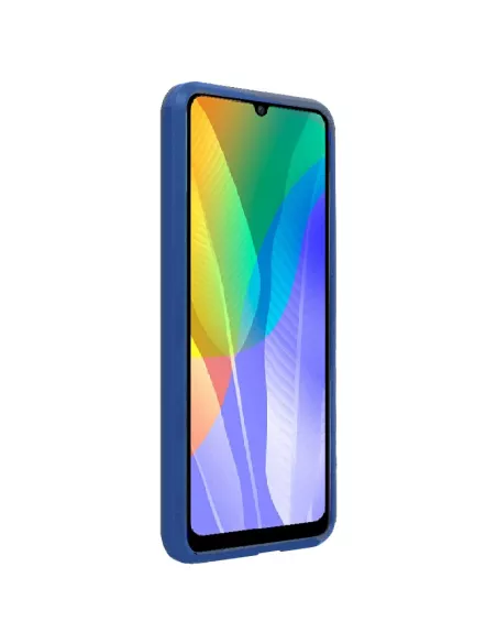 Huawei Y6P (2020) Coque Liquid Silicone Soft Touch - Bleu | Ibroz