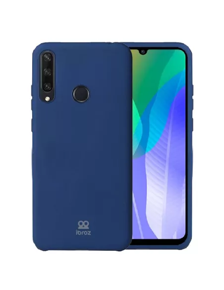 Huawei Y6P (2020) Coque Liquid Silicone Soft Touch - Bleu | Ibroz