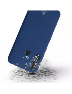 Huawei Y6P (2020) Liquid Silicone Soft Touch Case - Blue | Ibroz 2