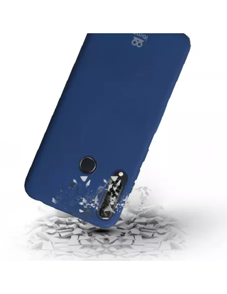 Huawei Y6P (2020) Liquid Silicone Soft Touch Case - Blue | Ibroz