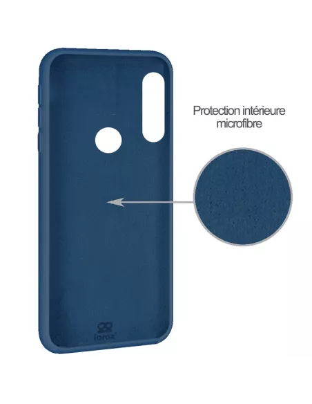 Huawei Y6P (2020) Coque Liquid Silicone Soft Touch - Bleu | Ibroz