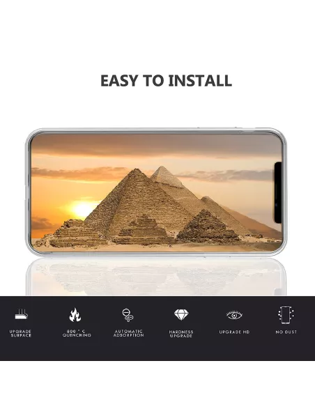 iPhone Xs Max Inoglass tempered glass case + 9H tempered glass | Ibroz