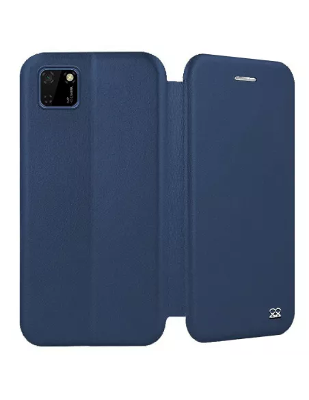 Huawei Y5P (2020) Etui Cuir Folio Clam - Bleu cosmos | Ibroz
