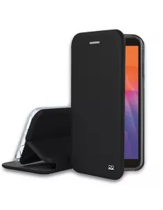 Huawei Y5P (2020) Etui Cuir Folio Clam - Noir | Ibroz