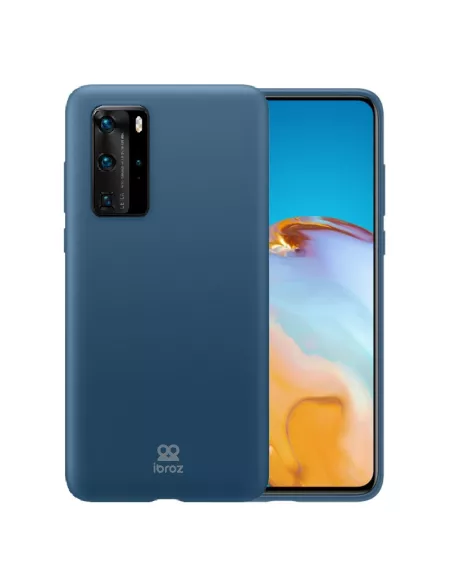 Huawei P40 Pro Coque Liquid Silicone Soft Touch - Bleu | Ibroz
