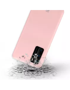 Huawei P40 Pro Coque Liquid Silicone Soft Touch - Rose | Ibroz 2