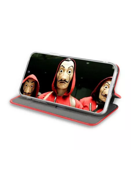 Huawei P40 Lite Etui Cuir Folio Clam - Rouge | Ibroz