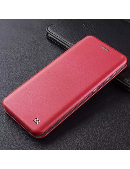 Huawei P40 Lite Etui Cuir Folio Clam - Rouge | Ibroz
