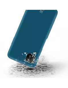 Huawei P40 Lite Coque Liquid Silicone Soft Touch - Bleu | Ibroz 2