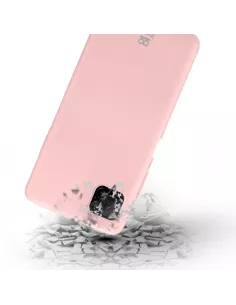 Huawei P40 Lite Coque Liquid Silicone Soft Touch - Rose | Ibroz 2