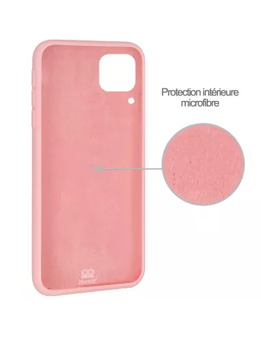 Huawei P40 Lite Coque Liquid Silicone Soft Touch - Pink | Ibroz
