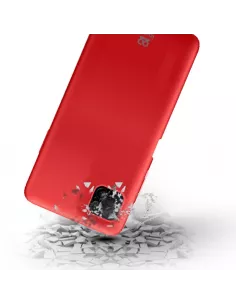 Huawei P40 Lite Coque Liquid Silicone Soft Touch - Rouge | Ibroz 2