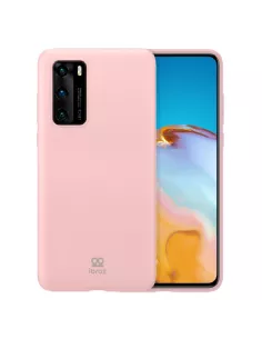 Huawei P40 Coque Liquid Silicone Soft Touch - Rose | Ibroz