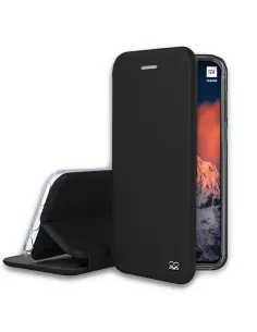 Xiaomi Mi 11 Lite Folio Clam Leather Case + 9H Tempered Glass - Black | I...