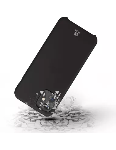 iPhone 12 Pro Max Liquid Silicone + Tempered Glass Case - Black | Ibroz