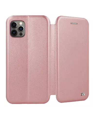 iPhone 12 Pro Max Etui Cuir Folio Clam - Rose Gold | Ibroz
