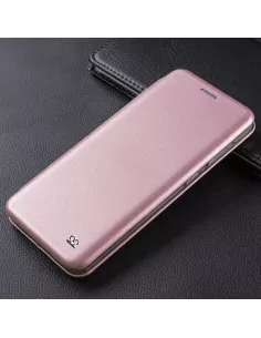 Xiaomi Redmi Note 10s Etui Cuir Folio Clam + Verre Trempé 9H - Rose... 2