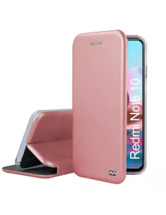 Xiaomi Redmi Note 10 Etui Cuir Folio Clam + Verre Trempé 9H - Rose ...