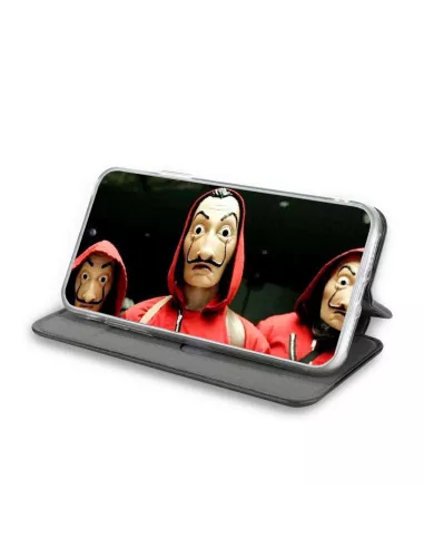 Oppo A74 Etui Cuir Folio Clam + Verre Trempé - Noir | Ibroz