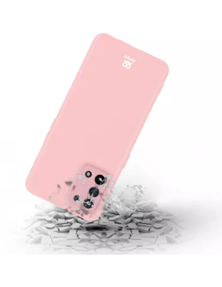 Oppo A54 Liquid Silicone Case + 9H Tempered Glass - Pink | Ibroz